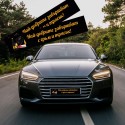 Стикери за автомобилни номера Най-добрите завършват с гръм и трясък (комплект 2 бр.)