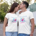 Коледни тениски за двойка 07