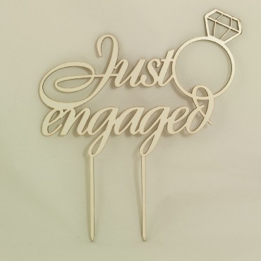 Топер за торта Just Engaged Топер за торта Just Engaged